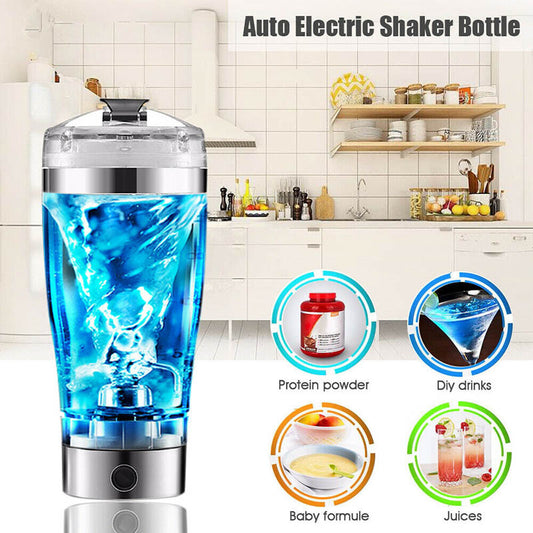 Electric Protein Shake Stirrer USB Shake Bottle Milk Coffee Blender Kettle Sports And Fitness Charging Electric Shaker Cup - Viral Pulse