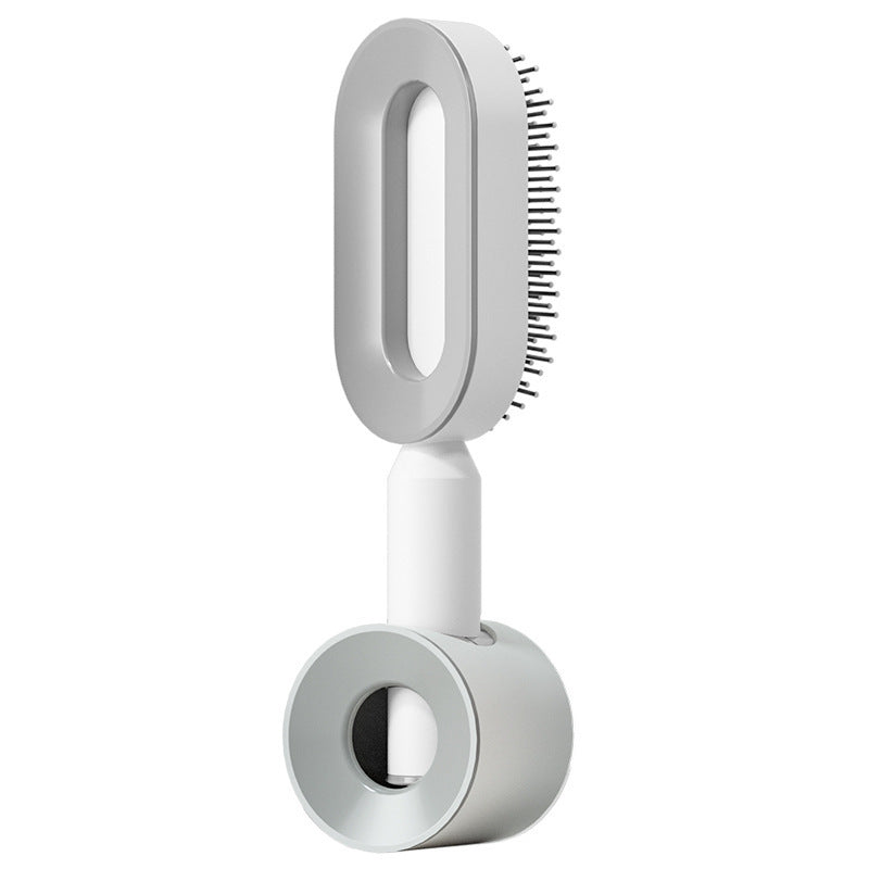 Self Cleaning Hair Brush For Women One-key Cleaning Hair Loss Airbag Massage Scalp Comb Anti-Static Hairbrush - Viral Pulse