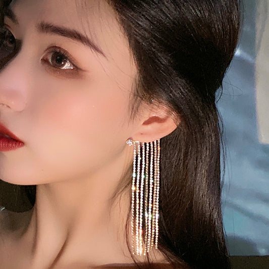 Fashionable And Simple Long Tassel Earrings - Viral Pulse